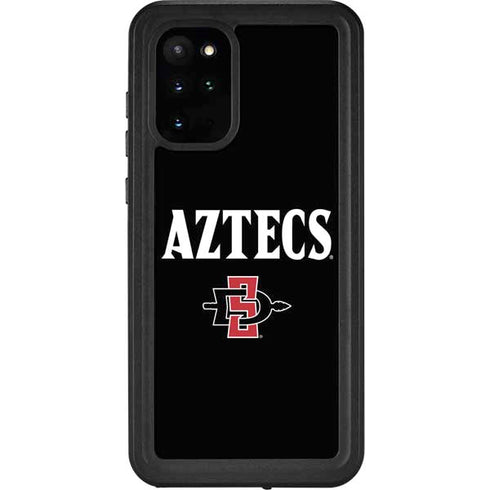 San Diego State University Aztecs Black Galaxy S20 Plus Waterproof Case