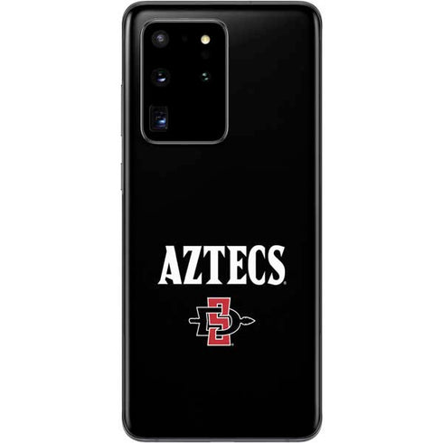 San Diego State University Aztecs Black Galaxy S20 Ultra 5G Skin