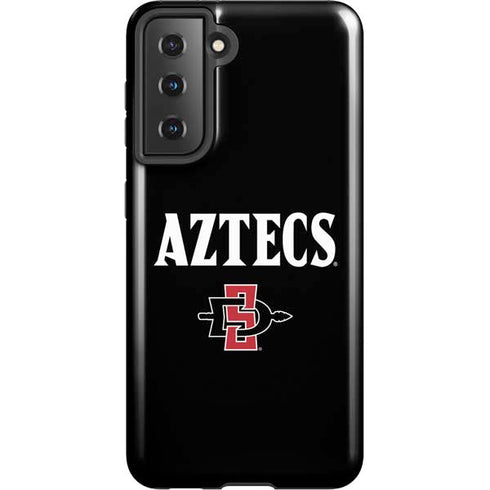 San Diego State University Aztecs Black Galaxy S21 5G Pro Case