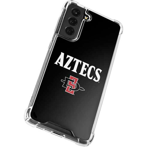 San Diego State University Aztecs Black Galaxy S22 Plus Clear Case