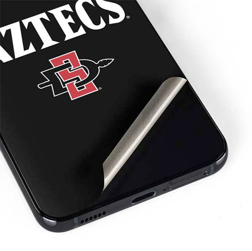 San Diego State University Aztecs Black Galaxy S22 Plus Skin
