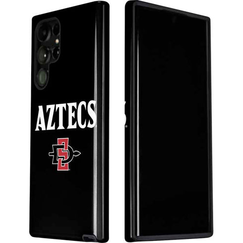San Diego State University Aztecs Black Galaxy S22 Ultra Pro Case