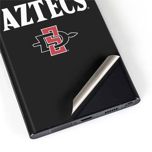 San Diego State University Aztecs Black Galaxy S22 Ultra Skin