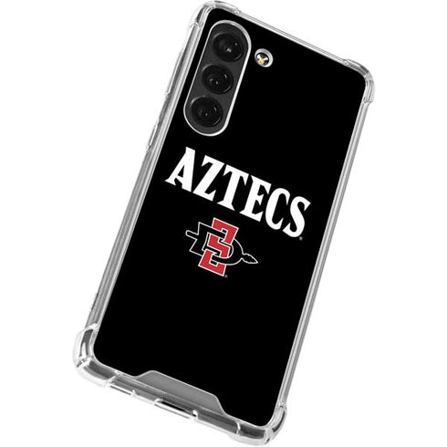 San Diego State University Aztecs Black Galaxy S23 Clear Case