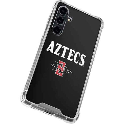 San Diego State University Aztecs Black Galaxy S23 FE Clear Case