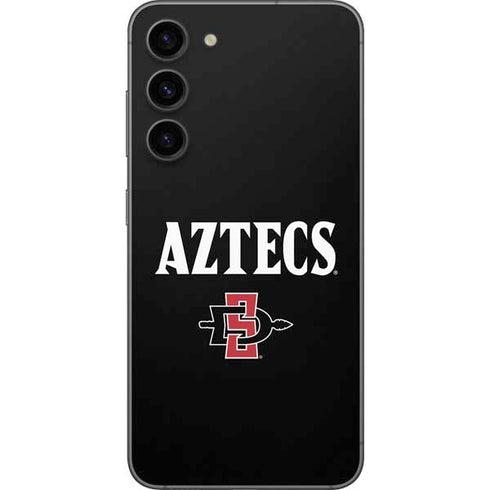 San Diego State University Aztecs Black Galaxy S23 Plus Skin