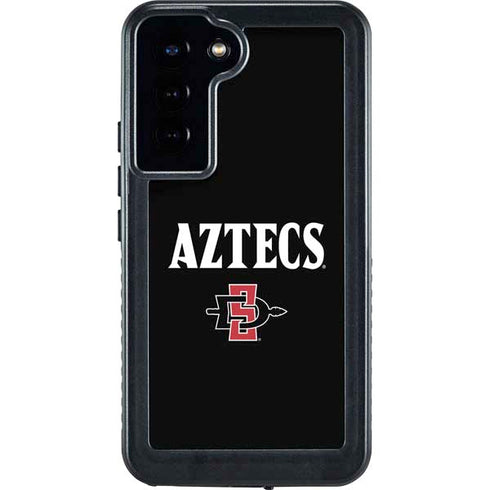 San Diego State University Aztecs Black Galaxy S23 Plus Waterproof Case