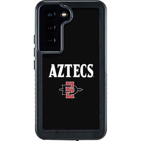 San Diego State University Aztecs Black Galaxy S23 Waterproof Case
