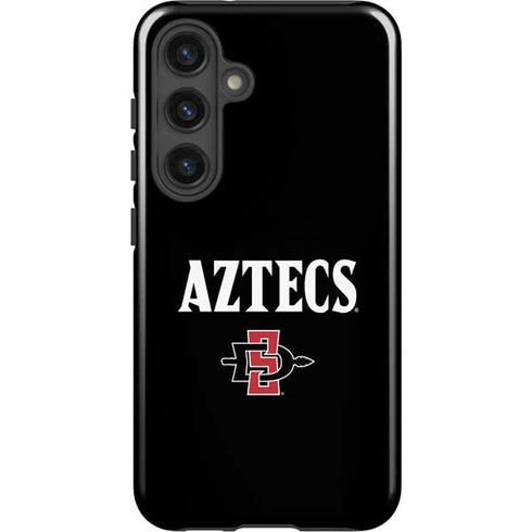 San Diego State University Aztecs Black Galaxy S24 Impact Case
