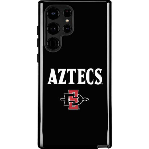 San Diego State University Aztecs Black Galaxy S24 Ultra Impact Case