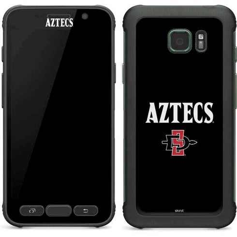 San Diego State University Aztecs Black Galaxy S7 Active Skin
