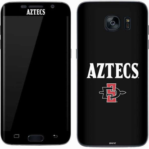 San Diego State University Aztecs Black Galaxy S7 Skin