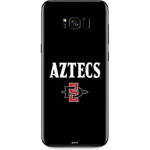 San Diego State University Aztecs Black Galaxy S8 Plus Skin