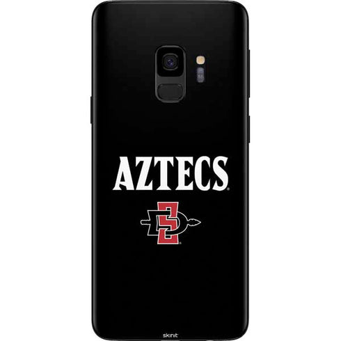 San Diego State University Aztecs Black Galaxy S9 Skin