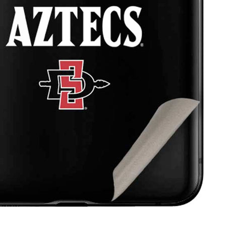 San Diego State University Aztecs Black Galaxy Z Flip Skin