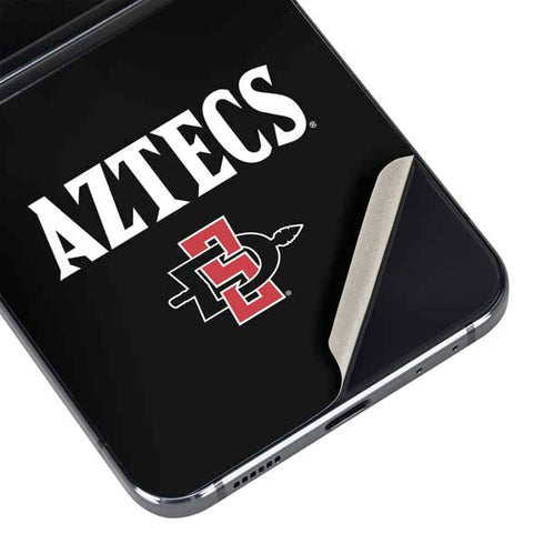 San Diego State University Aztecs Black Galaxy Z Flip5 5G Skin