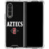San Diego State University Aztecs Black Galaxy Z Fold4 5G Clear Case