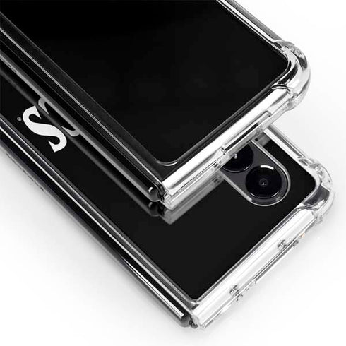 San Diego State University Aztecs Black Galaxy Z Fold4 5G Clear Case