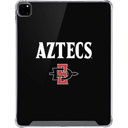 San Diego State University Aztecs Black iPad Pro 12.9in (2020) Clear Case