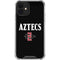 San Diego State University Aztecs Black iPhone 12 Clear Case