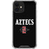 San Diego State University Aztecs Black iPhone 12 Clear Case