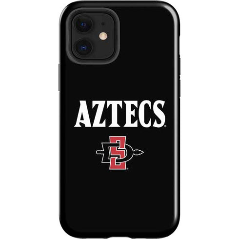 San Diego State University Aztecs Black iPhone 12 Impact Case