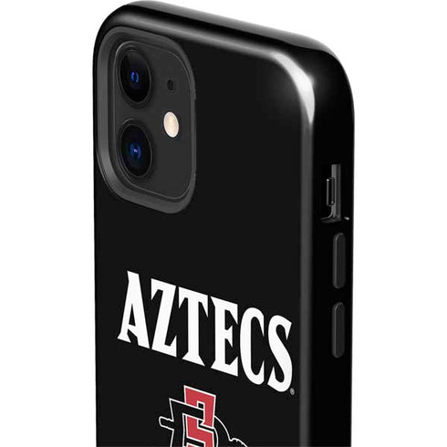 San Diego State University Aztecs Black iPhone 12 Impact Case
