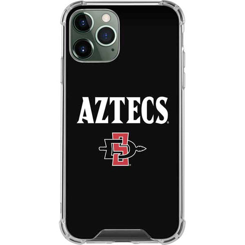 San Diego State University Aztecs Black iPhone 12 Pro Clear Case