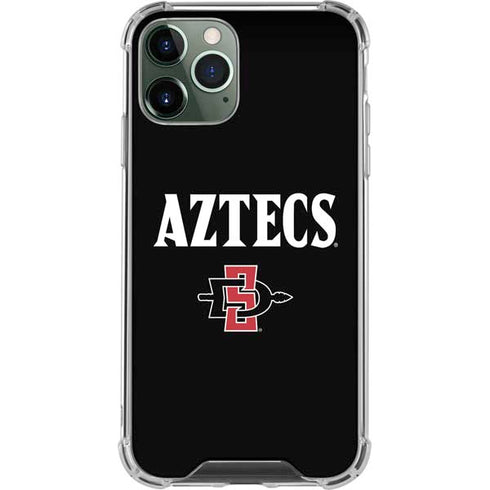 San Diego State University Aztecs Black iPhone 12 Pro Max Clear Case