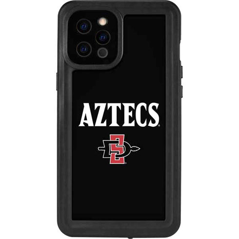 San Diego State University Aztecs Black iPhone 12 Pro Max Waterproof Case
