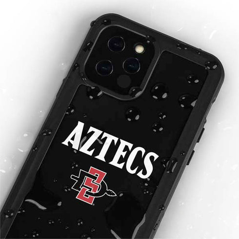 San Diego State University Aztecs Black iPhone 12 Pro Max Waterproof Case