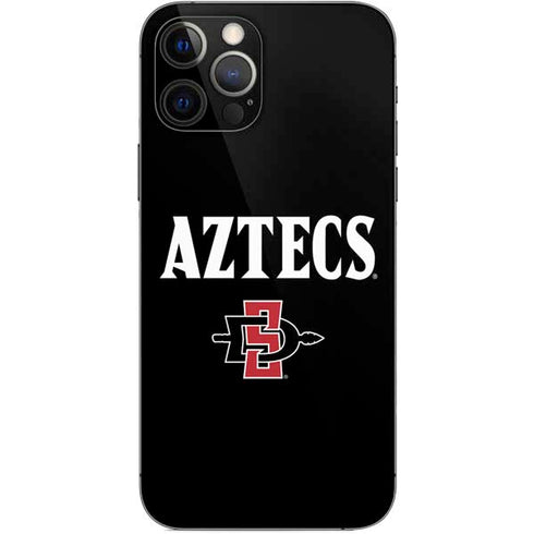 San Diego State University Aztecs Black iPhone 12 Pro Skin