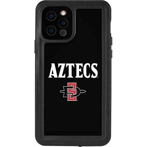 San Diego State University Aztecs Black iPhone 12 Pro Waterproof Case