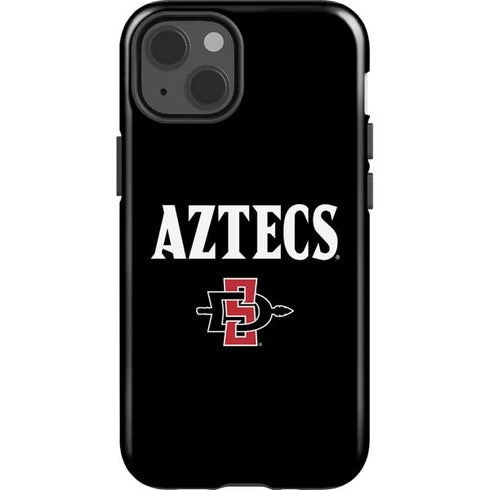 San Diego State University Aztecs Black iPhone 14 Impact Case