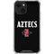 San Diego State University Aztecs Black iPhone 14 Plus Clear Case