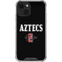 San Diego State University Aztecs Black iPhone 14 Plus Clear Case