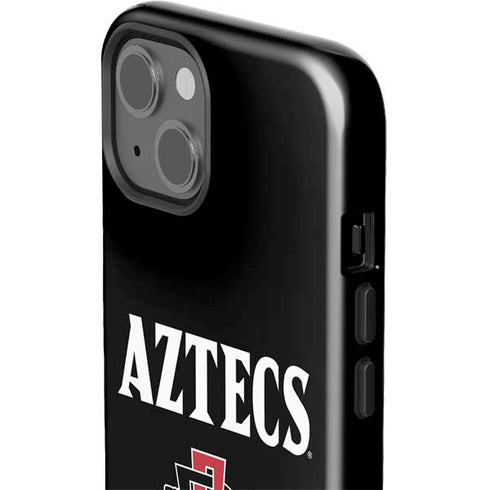 San Diego State University Aztecs Black iPhone 15 Plus Impact Case