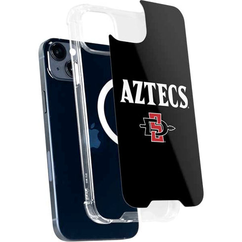 San Diego State University Aztecs Black iPhone 14 Plus MagSafe Case