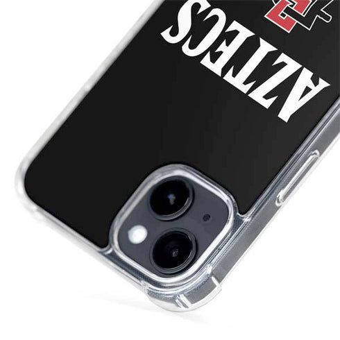 San Diego State University Aztecs Black iPhone 15 Plus MagSafe Case