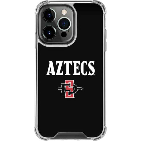 San Diego State University Aztecs Black iPhone 14 Pro Clear Case