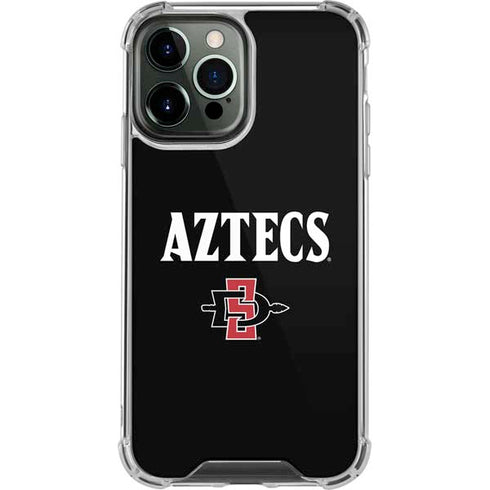 San Diego State University Aztecs Black iPhone 14 Pro Max Clear Case