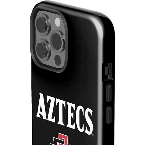 San Diego State University Aztecs Black iPhone 15 Pro Max Impact Case