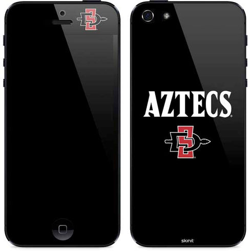 San Diego State University Aztecs Black iPhone 5/5s/5SE Skin