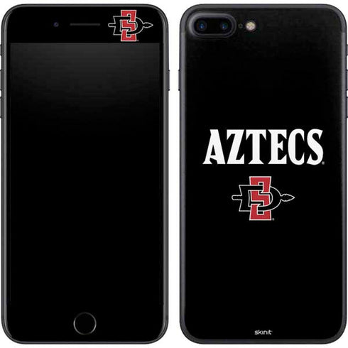 San Diego State University Aztecs Black iPhone 8 Plus Skin