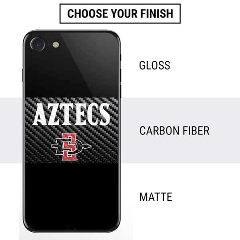 San Diego State University Aztecs Black iPhone SE (2nd & 3rd Gen) Skin