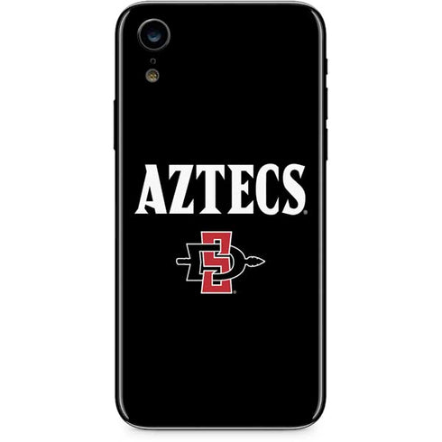 San Diego State University Aztecs Black iPhone XR Skin