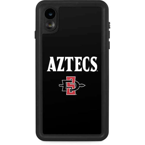 San Diego State University Aztecs Black iPhone XR Waterproof Case