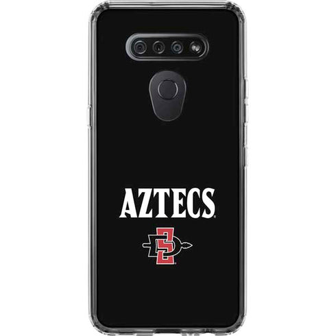 San Diego State University Aztecs Black LG K51/Q51 Clear Case