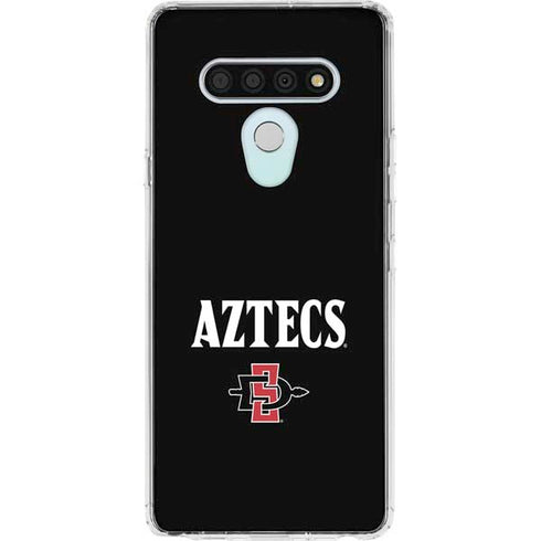 San Diego State University Aztecs Black LG Stylo 6 Clear Case