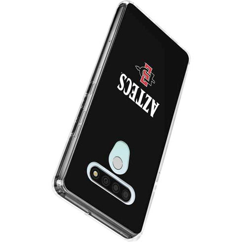 San Diego State University Aztecs Black LG Stylo 6 Clear Case